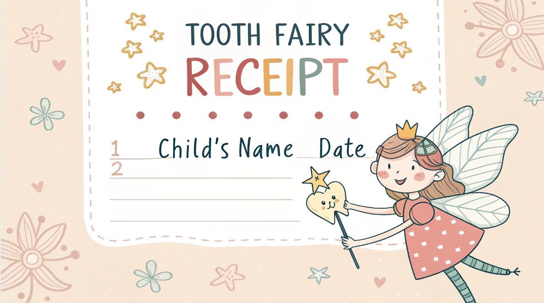 Where Can I Find a Free Printable Tooth Fairy Receipt?